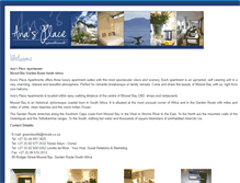Tablet Screenshot of anasplaceapartments.co.za